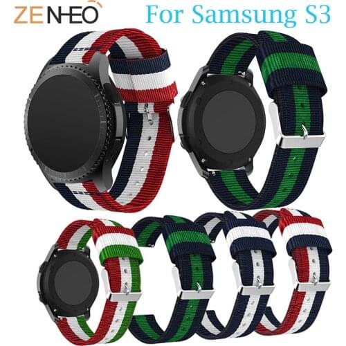 Nylon for Samsung Gear S3 Frontier Classic Watch Band Wrist Strap Replacement Bracelet For Amazfit Stratos 2/2S watches straps