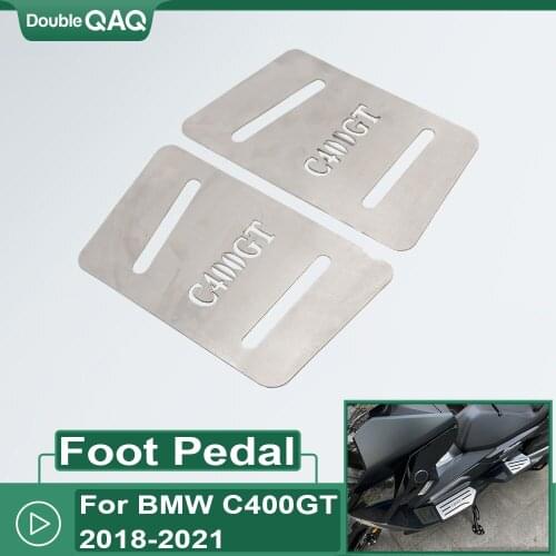 NEW Footrest FOR BMW C400GT 2018-2021 Motorcycle Stainless Steel Foot Pegs Pedal Kits Footboard Step