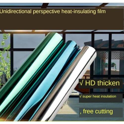 One Way Mirror Window Film 30/40/50/60/70x500CM PET Self-adhesive Reflective Solar Film Privacy Glass Tint Window Stickers