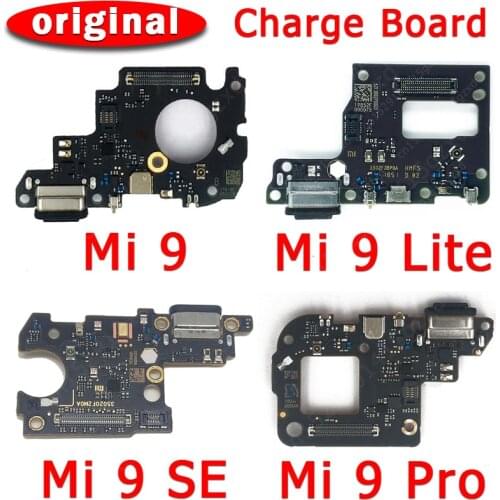 Original Charging Port For Xiaomi Mi 9 SE Mi9 Lite Pro USB Charge Board PCB Dock Connector Flex Cable Replacement Spare Parts