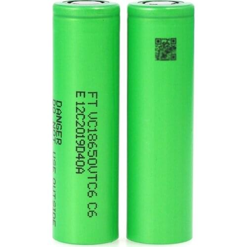2PCS Liitokala VTC6 3.7V 3000mAh rechargeable Li-ion battery 18650 for Sony US18650VTC6 30A Toys flashlight tools
