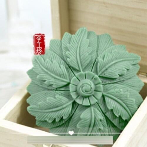 PRZY Leaves Mold Soap Molds Handmade Soap Mould Leaf Silicone Molds Fondant Clay Resin Moulds Candle Mould