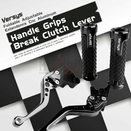 Brake Lever Handlebar Grips Grip CNC Aluminum Short Adjustable Brake Clutch levers For KAWASAKI Versys 650 2009-2014
