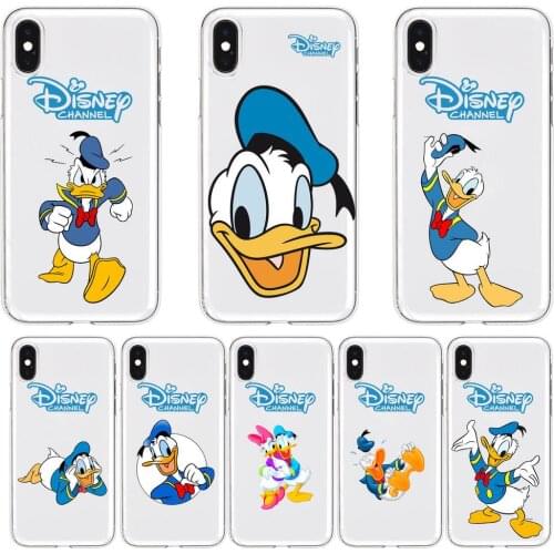 Donald Duck Anime Transparent Phone Case For XiaoMi Redmi 11lite ultra 9 8A 7 6 A Pro T 5G K40 Anime protect Cover Silicone