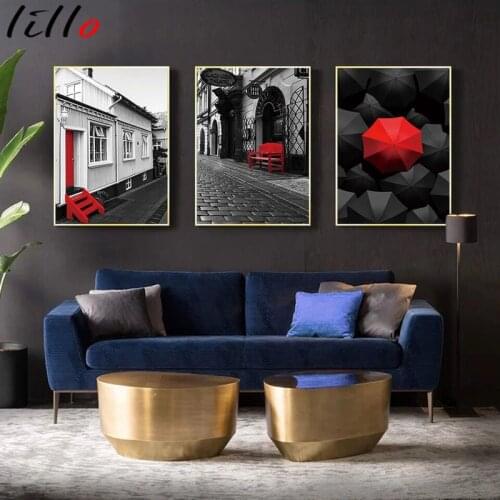 Modern Minimalist Modern Urban Architecture Living Room Decoration Painting Sofa Background Wall Office Bedroom Coffee Shop