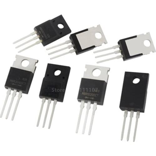 10PCS Transistor Triode TO-220 MBR10100CT MBR10200CT MBR20100CT MBR20200CT MBR30100CT MBR10100 MBR20100 MBR20200 MBR30200