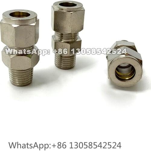 High Quality Straight Pipe Fitting Double Ferrule Joint Connector, Misting Nozzle Fittings, Fog Machine Fittings