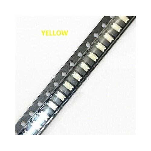 100 pcs SMD SMT 1206 Super bright Yellow LED lamp Bulb GOOD QUALITY diy electronics