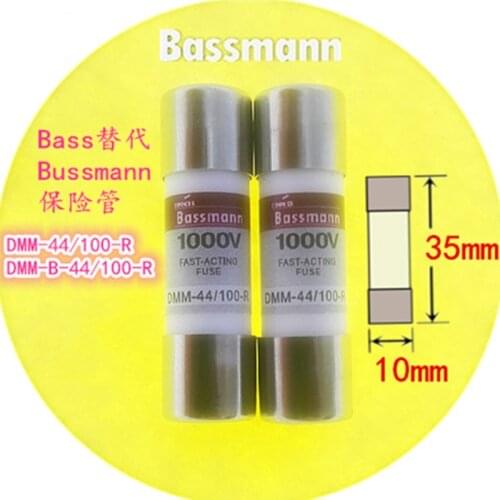 2pcs/lot New Brand Replace Bussmann Fast-Acting Ceramics Fuse For Multimeter 10 x 35mm DMM-44/100-R 440mA 1000V 10kA