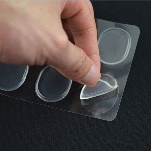 6pcs/Pack Silica Gel Stickers Small Round Insole Inserts Heel Pad Cushion Sticker Protector Feet Care