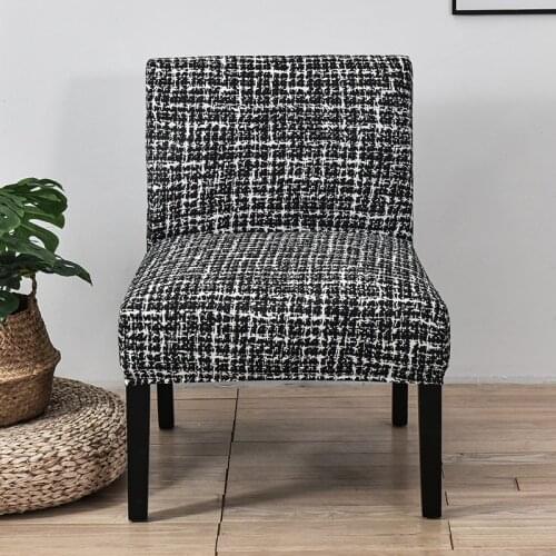 Plaid Without Arm Big Chair Covers Stretch Chair Slipcovers Washable Removable Accent Single Chair Cover Furniture Protector