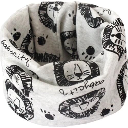 Spring Children Cotton Scarf Baby Kids Warm Scarf Boys Girl Cartoon Scarves Autumn Winter Child Collar O Ring Magic Neckerchief