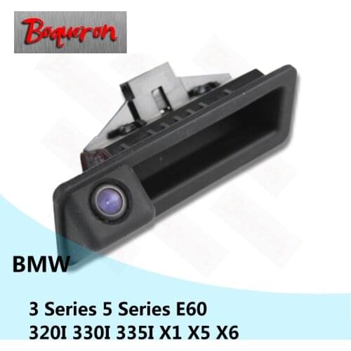 For BMW 320I 330I 335I X1 X5 X6 / 3 Series 5 Series E60 Trunk Handle Car Rear View Camera HD CCD Reverse Parking Backup Camera