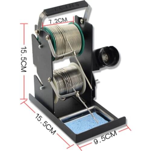 Double-Layer Solder Wire Rack Line Seat Tin Support Tin Wire Welding Wire Bracket Multifunctional Soldering Iron Stand