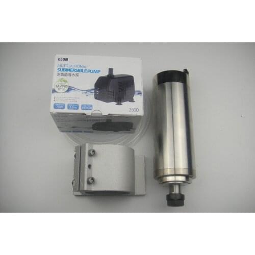 CNC milling spindle ER20 2.2KW water cooling spindle +1 water pump+1 water pipe+spindle support