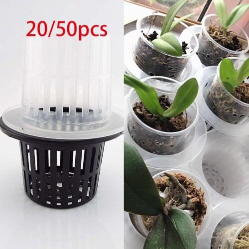 11x8cm Hydro Aeroponic Soilless Planting Mesh Pot Net Cup Basket Plant Grow Holde Hydroponic Colonization Clone Nursery Plant