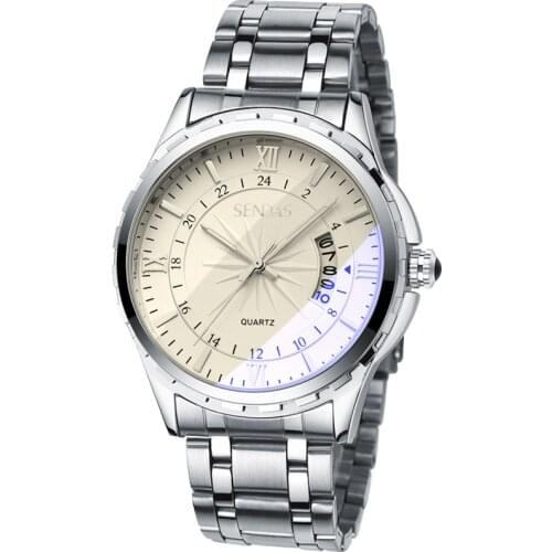 Fashion Mens Watches Steel Band Mens Watch Waterproof Japan Quartz Watch Sapphire glass Prevent scratches #Mens Watch