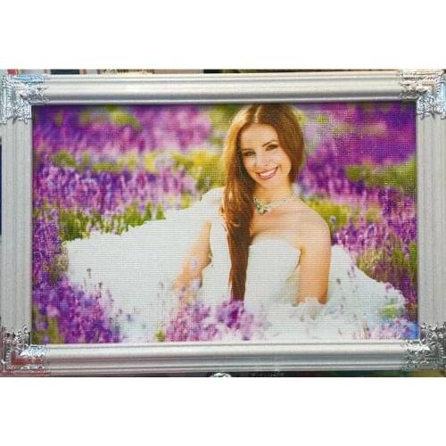 Real photo Custom new arrival figure DIY Crystal full drill square 5D diamond painting cross stitch kit mosaic round rhinestone