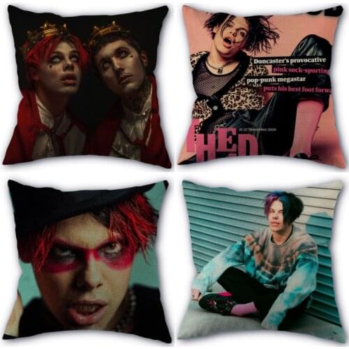 Custom Pillowcase Yungblud Home Textile Cotton Pillow Covers Wedding Decorative Pillow Cover Square 45X45cm 0318
