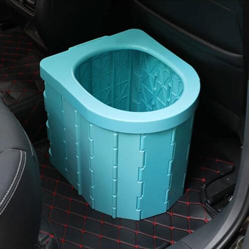New Portable Travel Folding Toilet Urinal Mobile Seat For Camping Hiking Long Trip Convenient Car Potty Toilet Vehicular Urinal