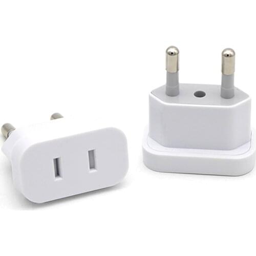Euro Converter Plug US To EU Travel Power Socket Plug Adapter European EU US Adapter AC Converter Electrical Outlet Charger