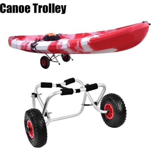 Portable Boat Kayak Carrier Folding Kayak Transport Trolley Canoe Dolly Tote Trolley Transport Trailer Cart Removable Wheels
