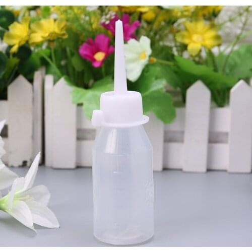 50ml Industrial Glue Gel Oil Applicator Squeeze Bottle Clear White Jet Dispenser