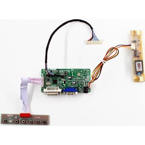 RT2281 LCD controller board with DVI VGA for 18.5 inch 1366X768 lcd panel CLAA185WA03L M185XW01 V1 M185XW01 VJ free shipping
