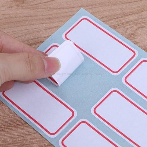 25*53mm 12 Sheets Self Adhesive Label Stickers Office Lab Bottle Tags Printing Paper Jy23 19 Dropship