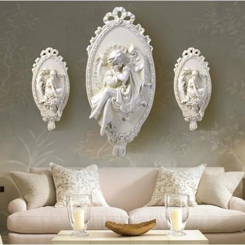 Modern Home Decor Figurine Angel Statue Big Size Wall Decoration Accessories Sculpture 51x25x3cm Ornament Wedding Decorations