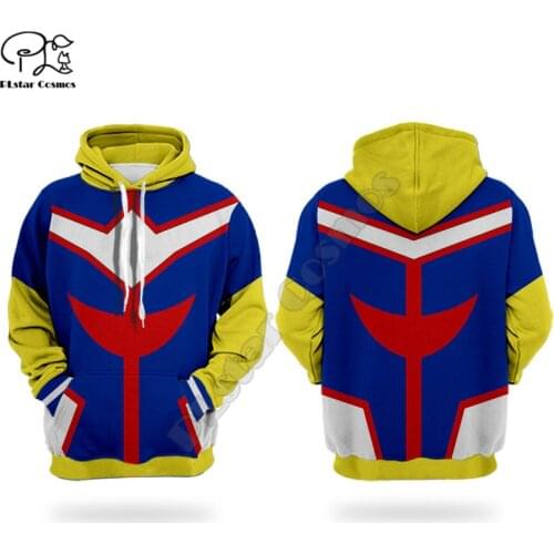 My hero academia 3D printed Hoodies sweatshirts Men Women funny Hooded streetwear Pullover Halloween cosplay costumes