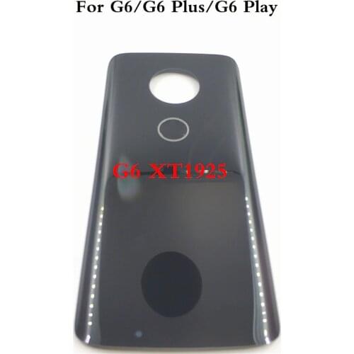 Rear Housing Case For Motorola Moto G6 XT1925 G6 Plus XT1926 G6 Play XT1922 Glass Battery Back Cover Battery Door Rear Case