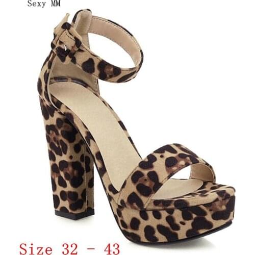 Platform Pumps Women High Heels Gladiator Sandals Woman High Heel Shoes Small Plus Size 32 - 43