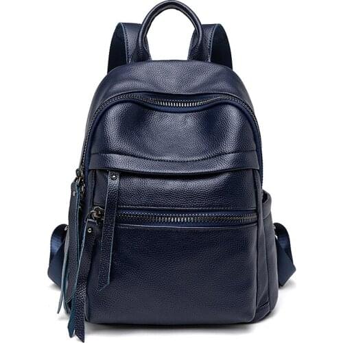 Backpack Women Wave Anti-Theft Travel Bag Korean Version Of The Wild Fashion Large Capacity Soft Leather Womens Backpack C1778