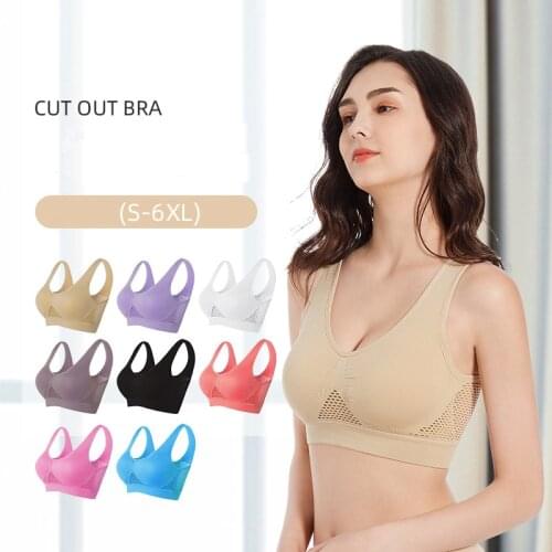 Women Sports Bras Shockproof Breathable Fitness Athletic Running Yoga Anti-sagging Wireless Bra Adjustable Zipper Underwear