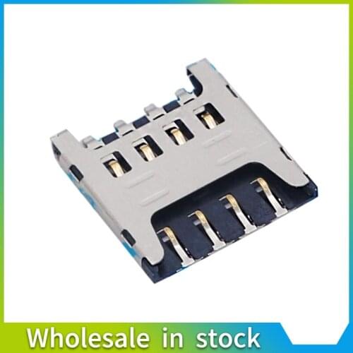 10pcs Micro SIM card holder Plug Type 8PIN mini sim card socket nano sim card connector best quality