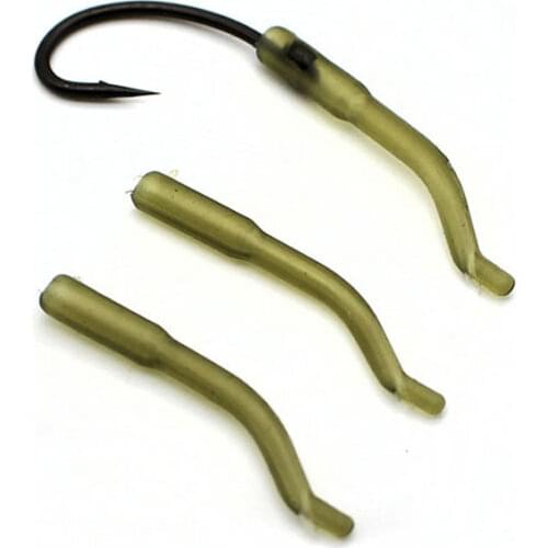 20PCS Carp Fishing Accessories Hook Tube Rubber Hair Rig Line Aligner Anti Tangle Sleeves Positioner for Carp Fishing End Tackle