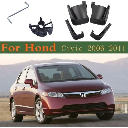 Car Mudflap Front Rear Fender Mud Flaps Guard Mudguard Splash Flap Accessories For Honda Civic 4d 2008 8th Gen 2011~2006 2010