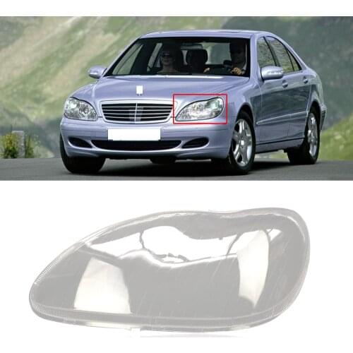 CAPQX For Mercedes-Benz S-class W220 S600 S500 S320 S350 S280 1998-05 Front HeadLight Cover Lampcover Headlamp Lamp Shade Shell
