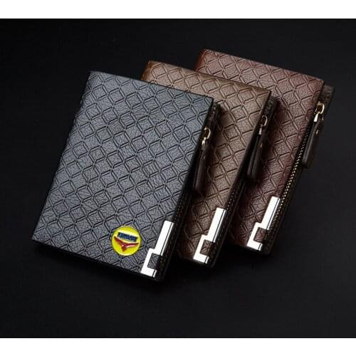 Long Style Wallet Black/Light/Dark Brown Top PU Leather KUNBABY logo Bag Card Package Wallet Coin Bag Free Shipping