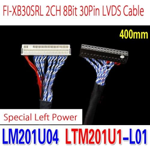 For LM201U04 LTM201U1-L01 Special LVDS Cable FI-XB30SRL-HF11 30Pins D8 Double 2ch 8bit 1.0mm Pitch Left Power LCD Controller