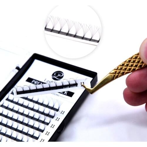 LASHPLUS Premade Volume Fans 2d/3d Lash Russian Volume Eyelash Extensions Pre made Lash Extension Faux Mink Lash