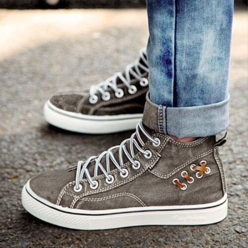 Women Flats Sneakers Lace up 2020 Denim Vulcanized Mujer Walking Shoes Woman Canvas Shoes Comfort Fashion Casual Female Rubber
