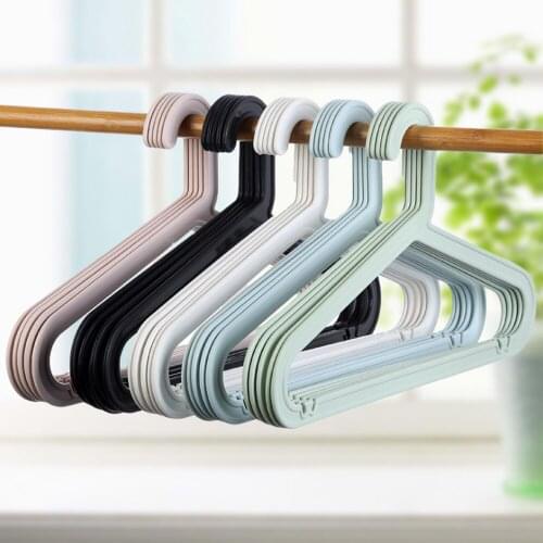 3 pcs wet and dry double adult multifunctional non-slip clothes rack wardrobe household plastic clothes rack