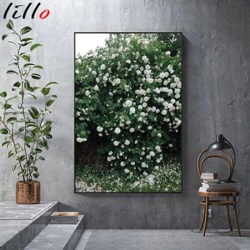 Scandinavian fashion poster rose flower feather nordic style wall art print on canvas modern painting living room decor picture