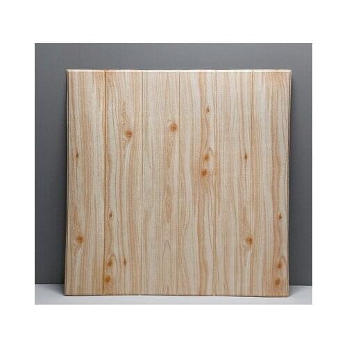 3D Imitation Wood Wall Stickers Living Room Upholstered Walled Wood Wainscoting Ceiling Self-Adhesive Wallpaper