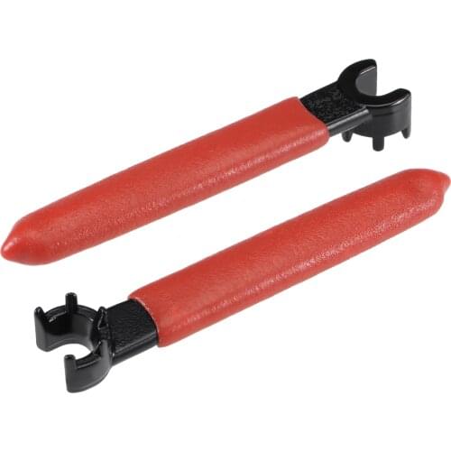Uxcell Collet Chuck Wrench Spanner for ER8M Clamping Nut with Red Non-slip Handle 2pcs