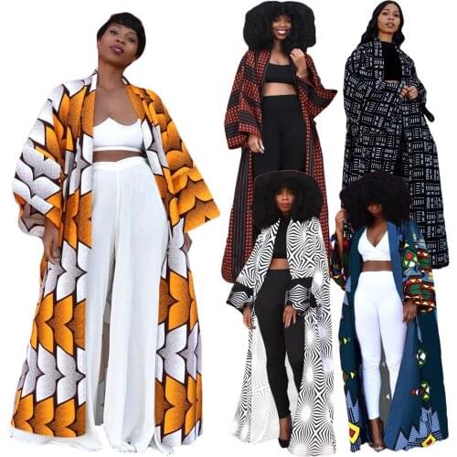 Autumn Cape Coat Women Fashion Temperament All-match Loose Printed Casual Elegant Cardigan Long Cloak Wholesale Dropshipping