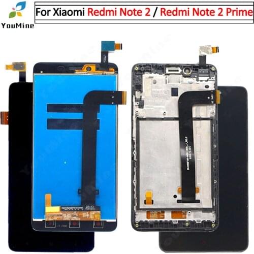 For Xiaomi Redmi note 2 LCD Display with Touch Screen Digitizer Assembly Note 2 For Redmi Note 2 Prime LCD free shipping