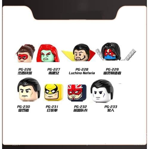 1Pcs Sale Superheroes Luchino Nefariaed Jessie Quicked Poison Ivys Mini Figures Bricks Building Blocks Assembled Model Gifts